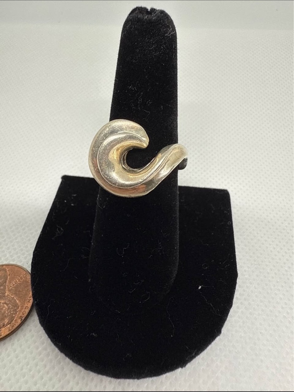 Sterling Silver 925 Wave Ring